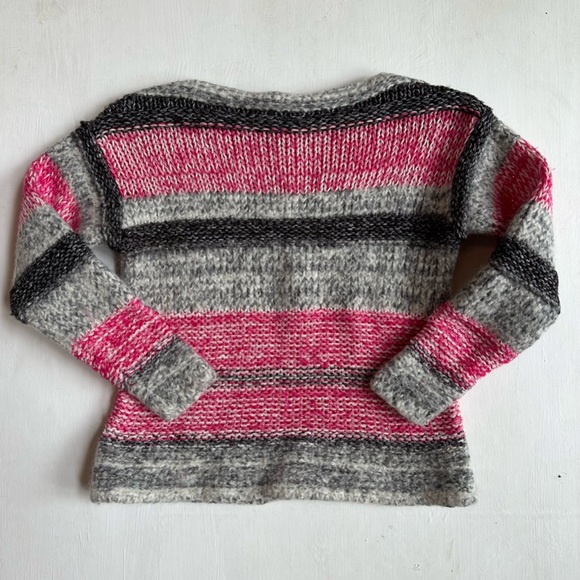 Etoile Isabel Marant Pit Striped Bateau Sweater in Fuchsia - Picture 2 of 7